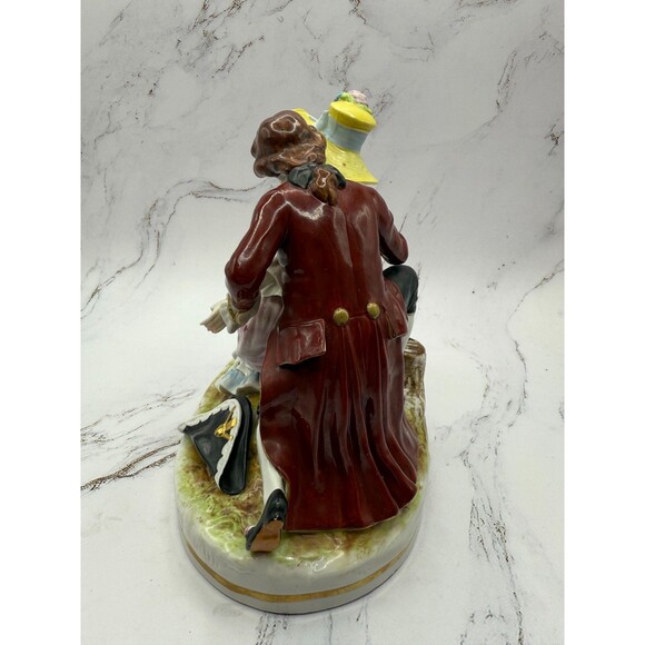 Kister Scheibe #10668 German Porcelain Figurine “Courtship Scene” -Read - Picture 10 of 16